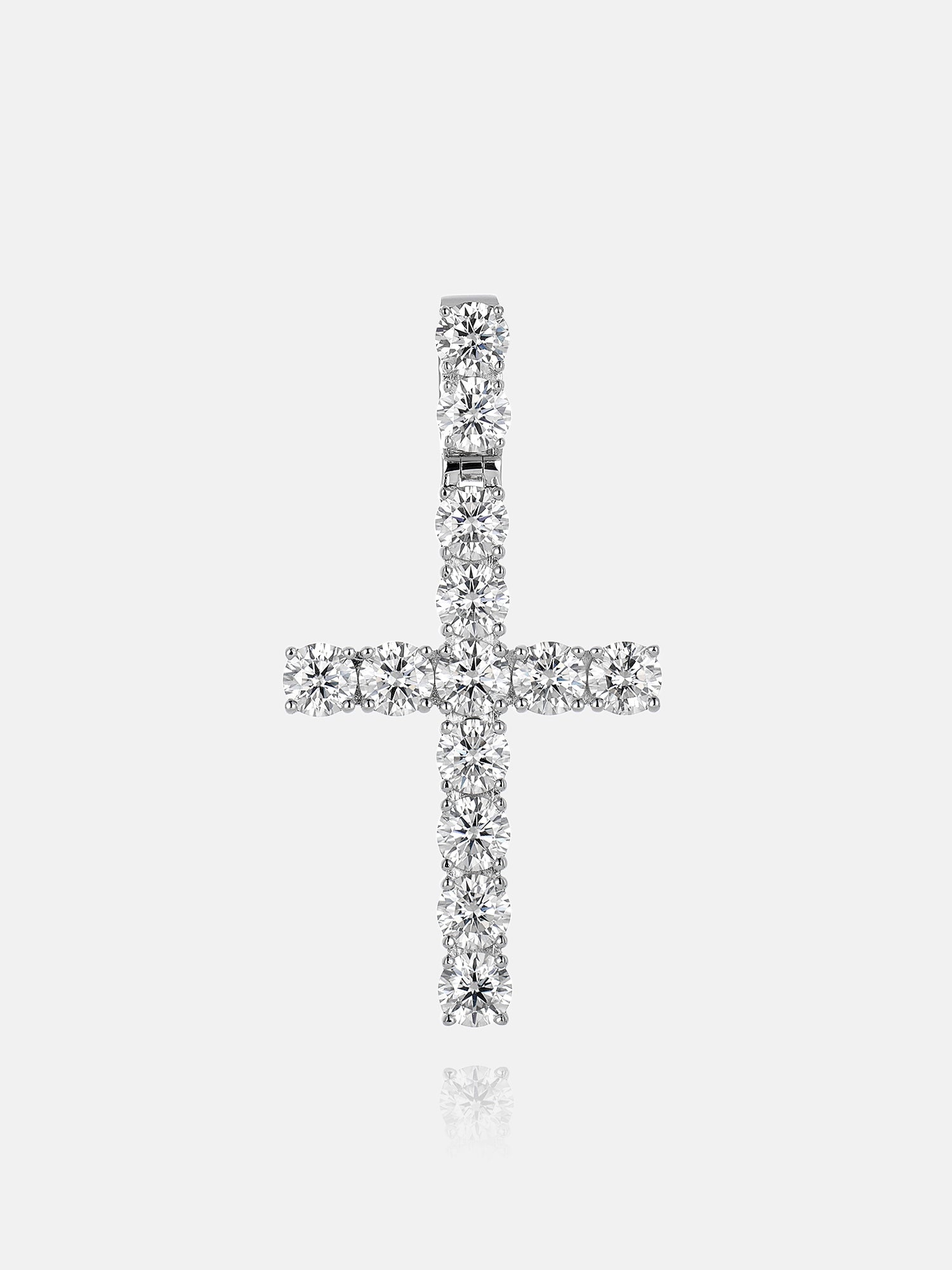 13CT S925 Moissanite Cross Pendant