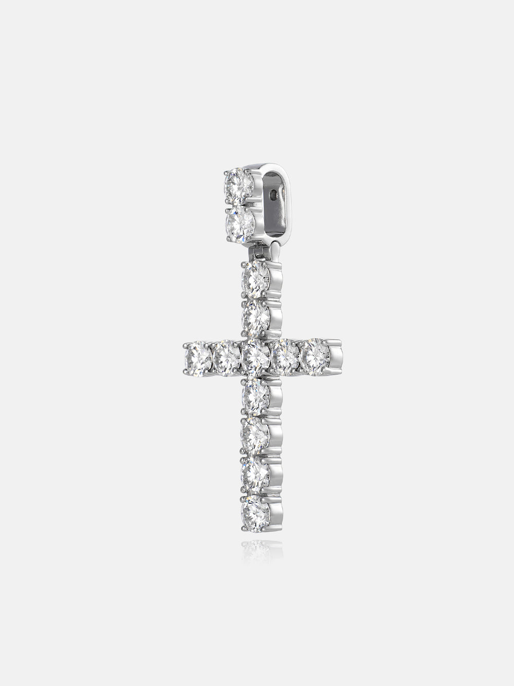 13CT S925 Moissanite Cross Pendant