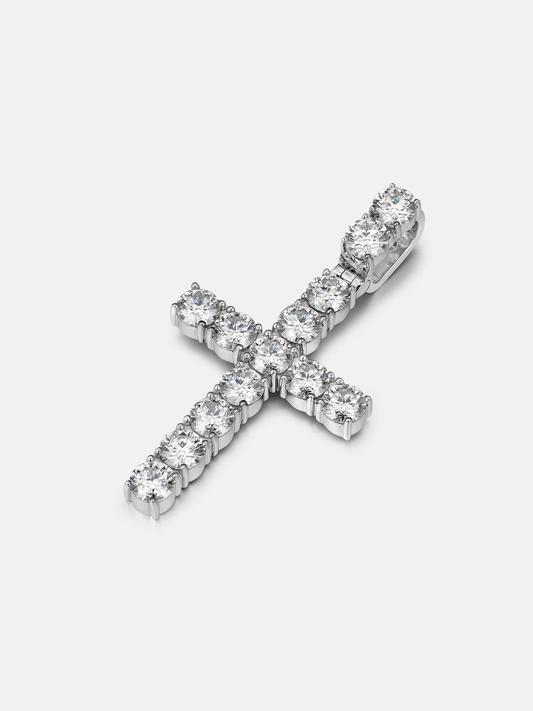13CT S925 Moissanite Cross Pendant