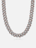 15mm Mosaic Setting Moissanite Cuban Chain