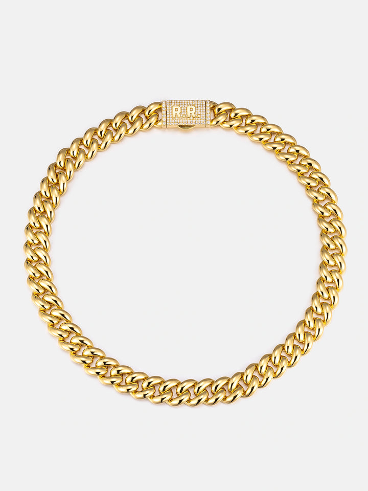 15mm S925 Miami Cuban Chain With Moissanite Clasp