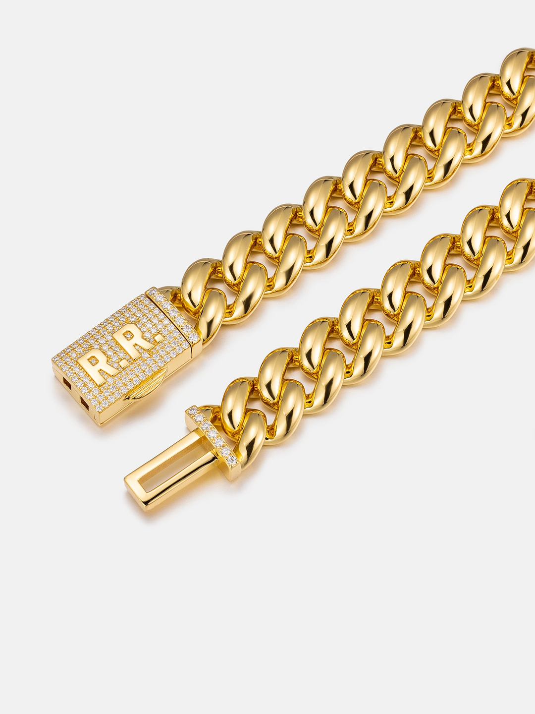 15mm S925 Miami Cuban Chain With Moissanite Clasp