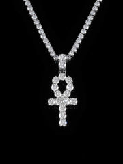 16CT S925 Moissanite Ankh Pendant
