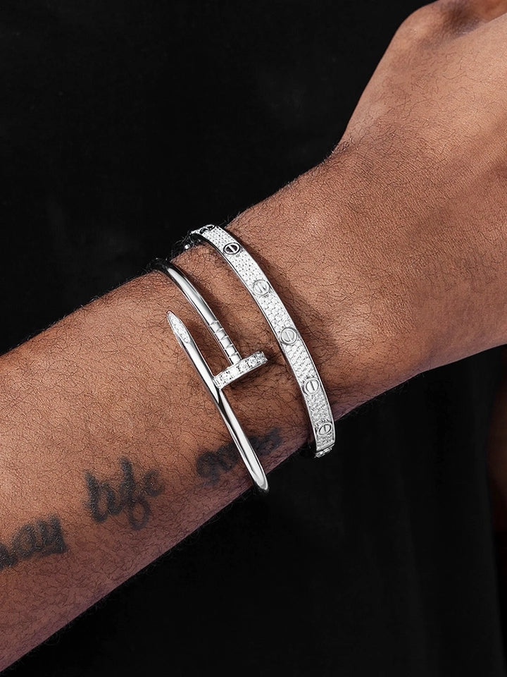$676 Get Two Moissnaite Bracelets Set