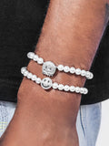 $161 Get Total 2 Moissanite Pearl Bracelets