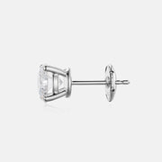 18K Solid Gold Four Prong Lab Diamond Earring