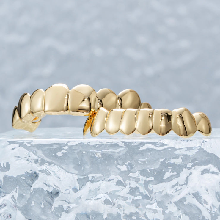 CUSTOM POLISHED GOLD GRILLZ