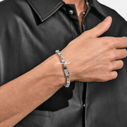 7mm Plain Round Ball Moissanite Rolo Chain Or Bracelet