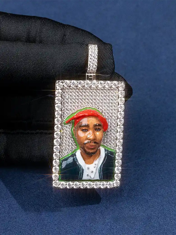 Custom Enamel Memory Pendant