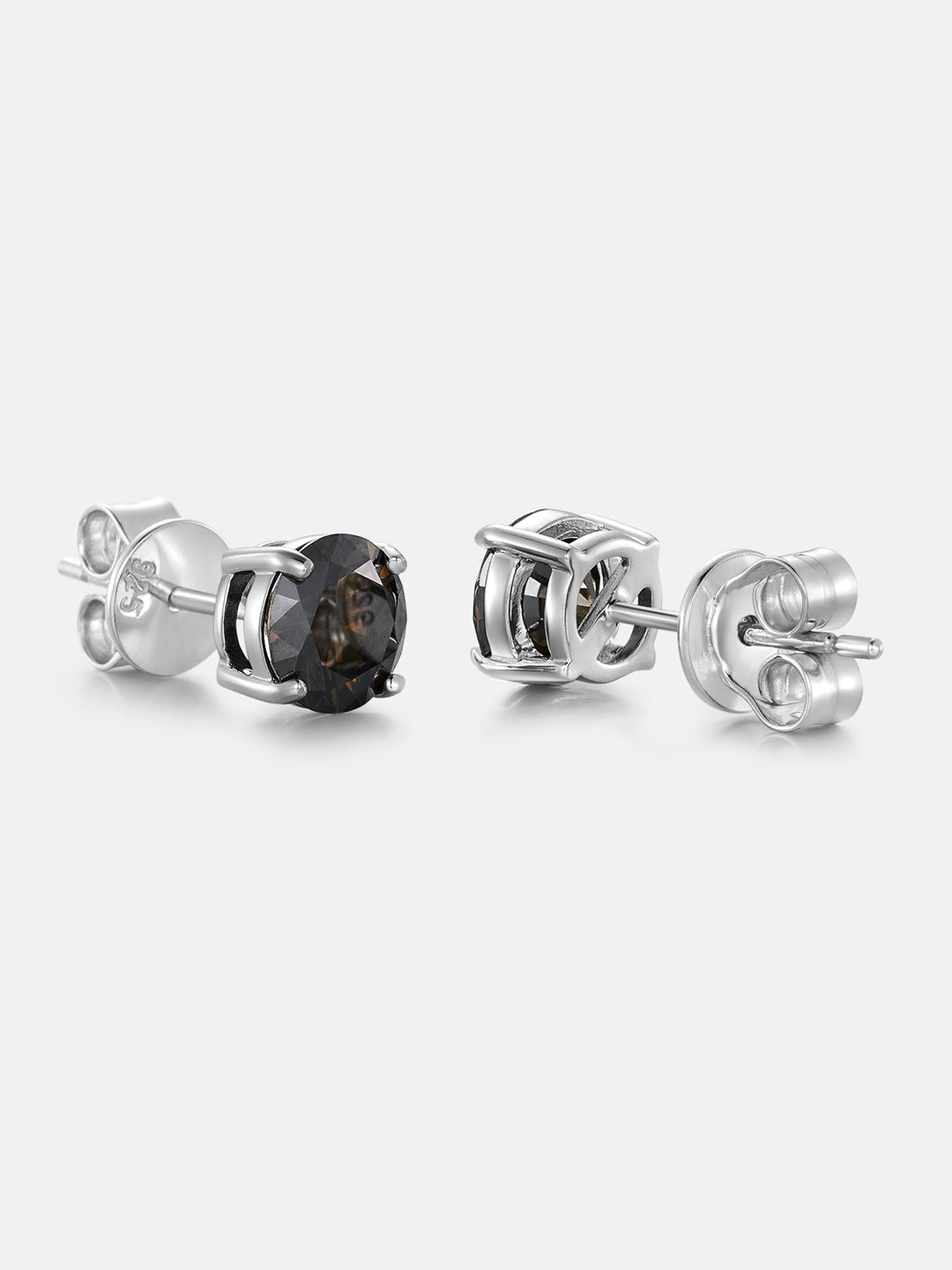 1CT Fancy Green Moissanite Stud Earrings
