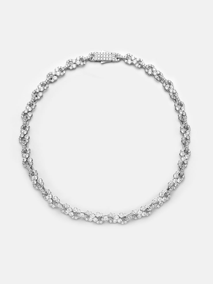 10MM Moissanite Infinity Link Chain Or Bracelet