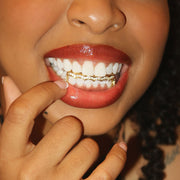 Top 4 Open Face With Bottom Wave Bar Grillz