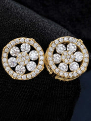 S925 Moissanite Iced Cluster Earrings