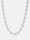 S925 Moissanite Princess Flower Chain Or Bracelet