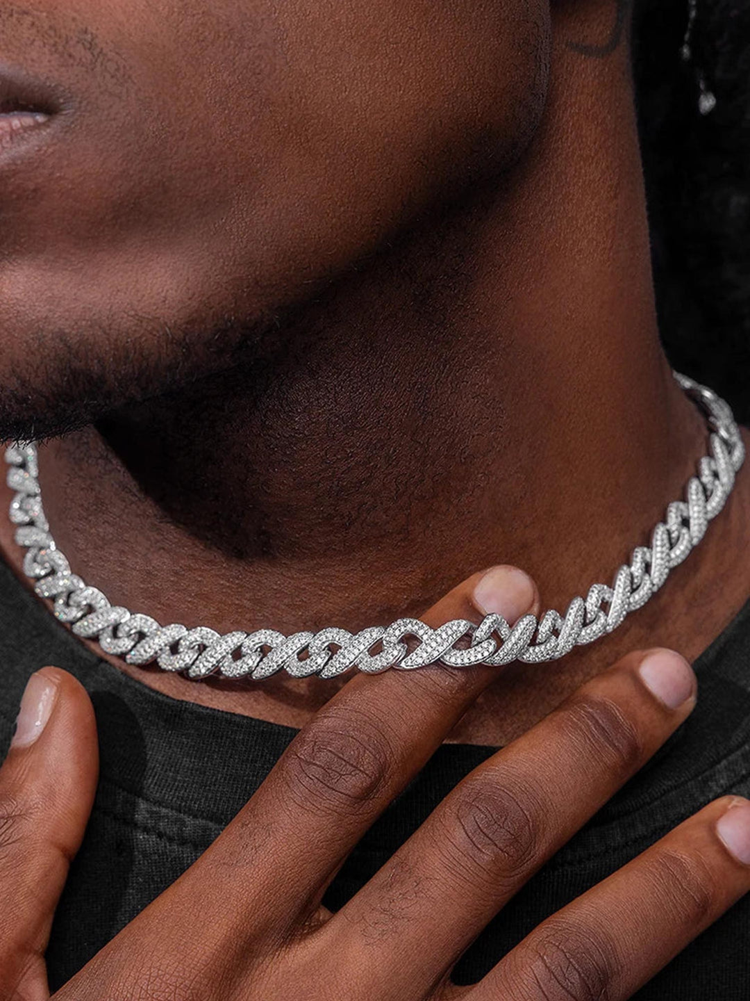 10mm S925 Moissanite Infinity Cuban Chain – ICEGIANT