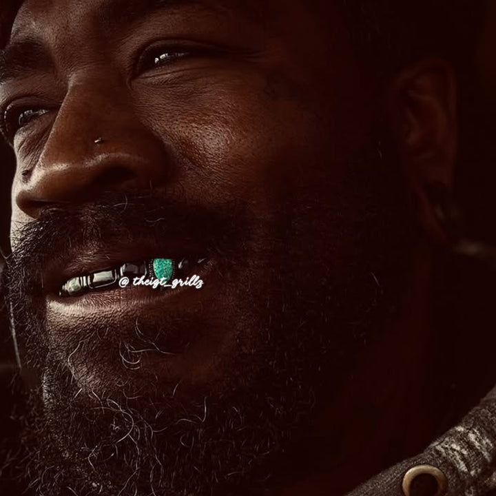 Black Shell & Opal Fang Grillz