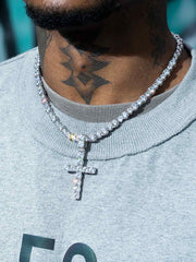 13CT S925 Moissanite Cross Pendant