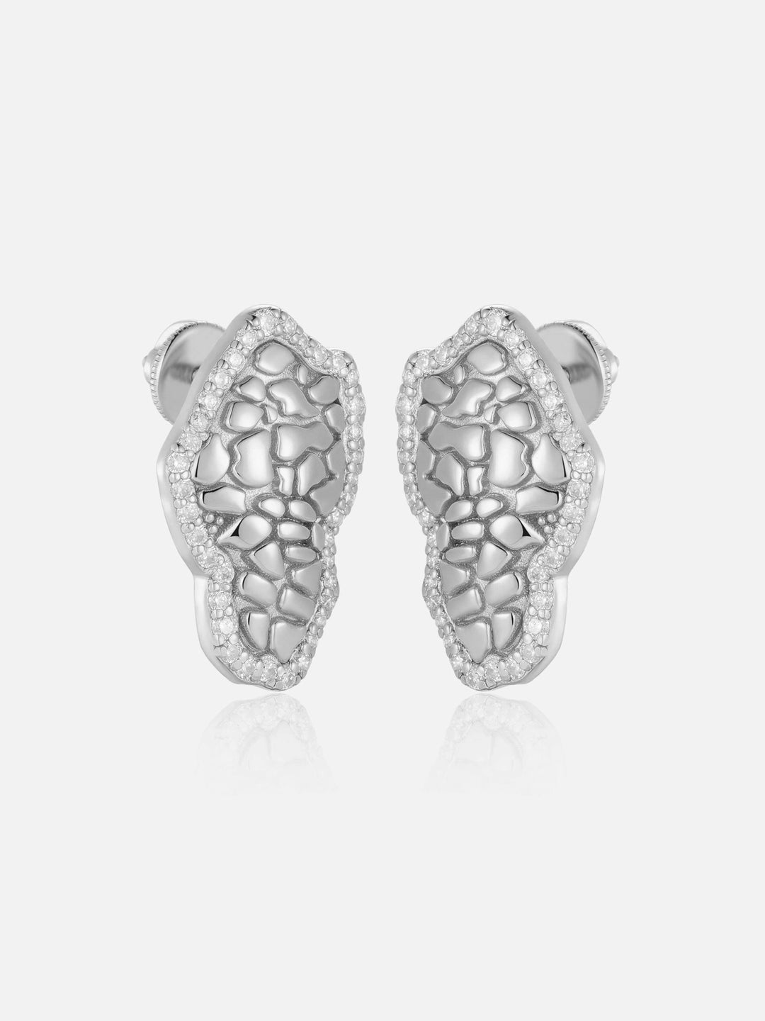Moissanite Nugget Stud Earrings