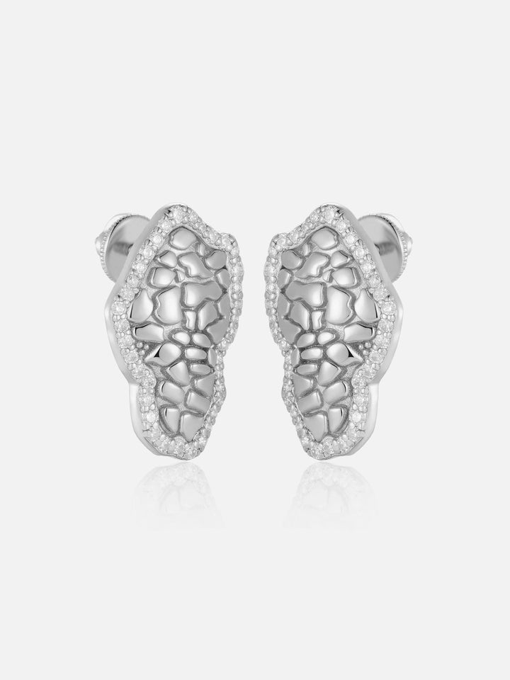 Moissanite Nugget Stud Earrings