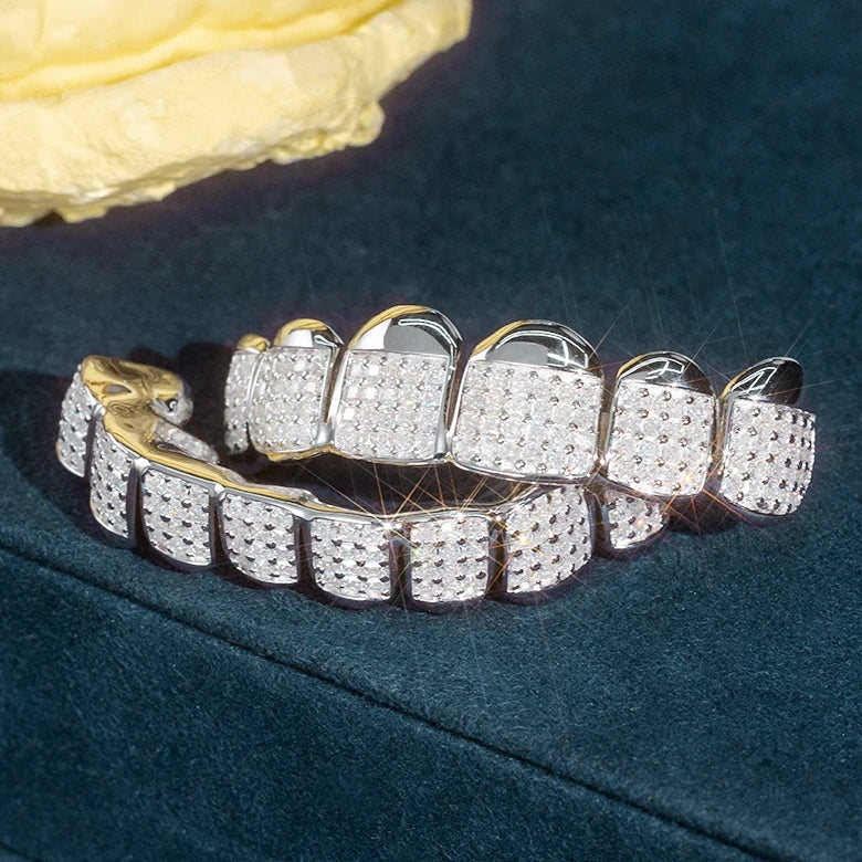Custom Fully Iced Princess Cut Grillz