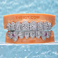 Honeymoon Set Oval Cut & Pink Heart Diamond On Fang
