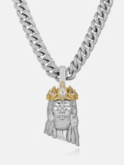 Moissanite Rhombus Crown Of Jesus Pendant