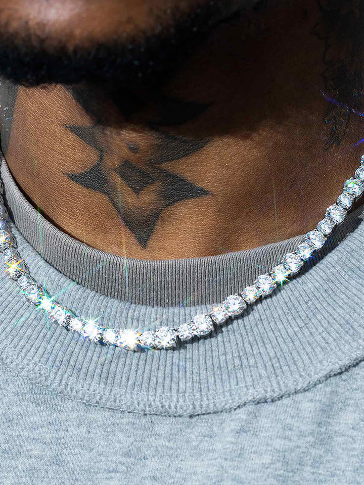 MIXED SIZE 6.5MM MOISSANITE TENNIS BRACELET