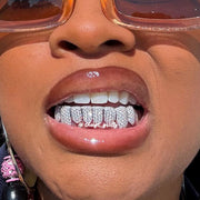 Custom Fully Iced Honeycomb Rimless Setting Grillz