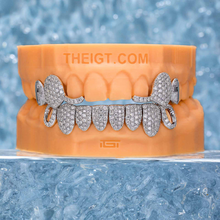 Top 6 Bottom 8 Cross Style Grillz
