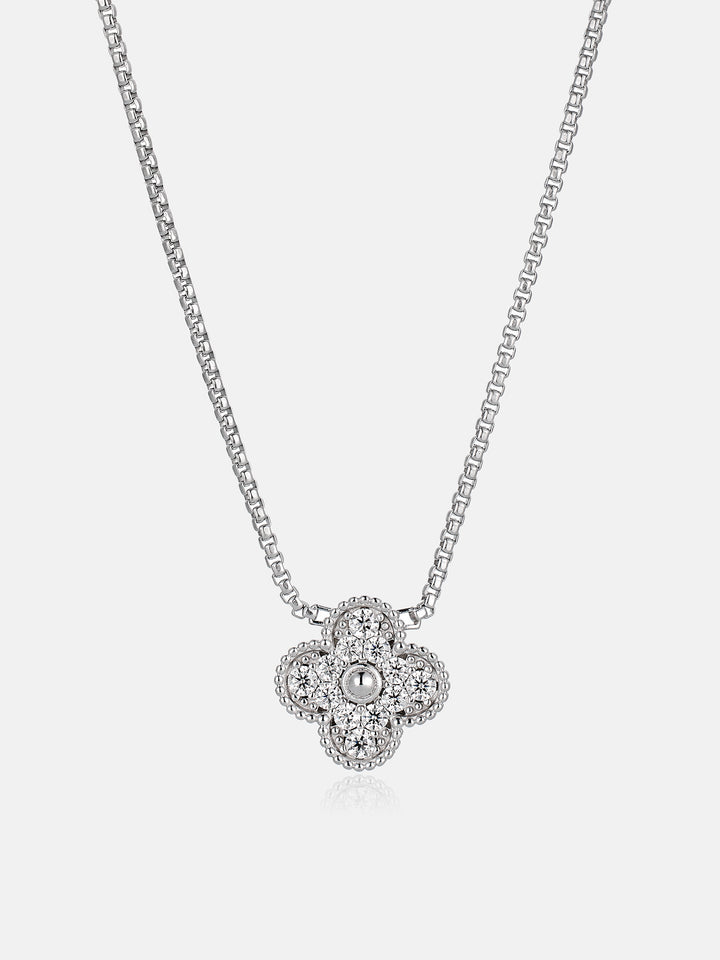 Moissanite Four Leaf Clover Chain