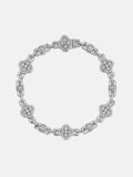 Moissanite Four Leaf Clover And Bead Bracelet