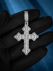 Iced Gothic Cross Pendant