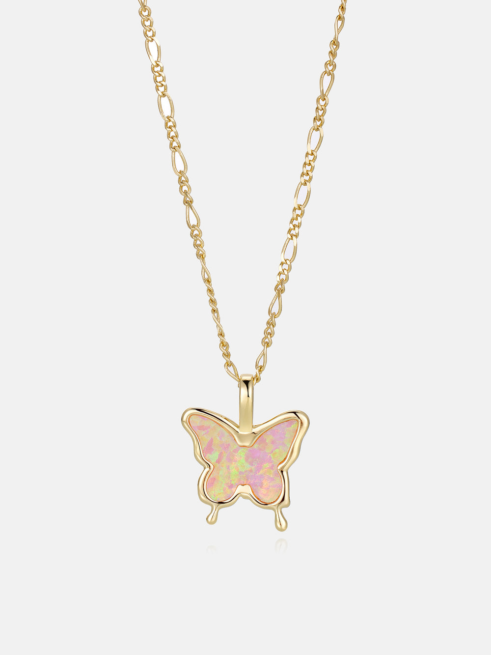 Colorful Opal Butterfly Necklace