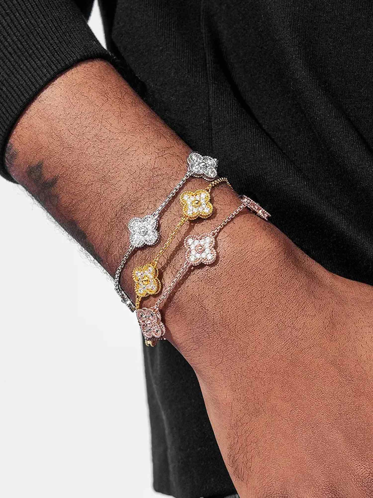 Moissanite Four Leaf Clover Bracelet – ICEGIANT