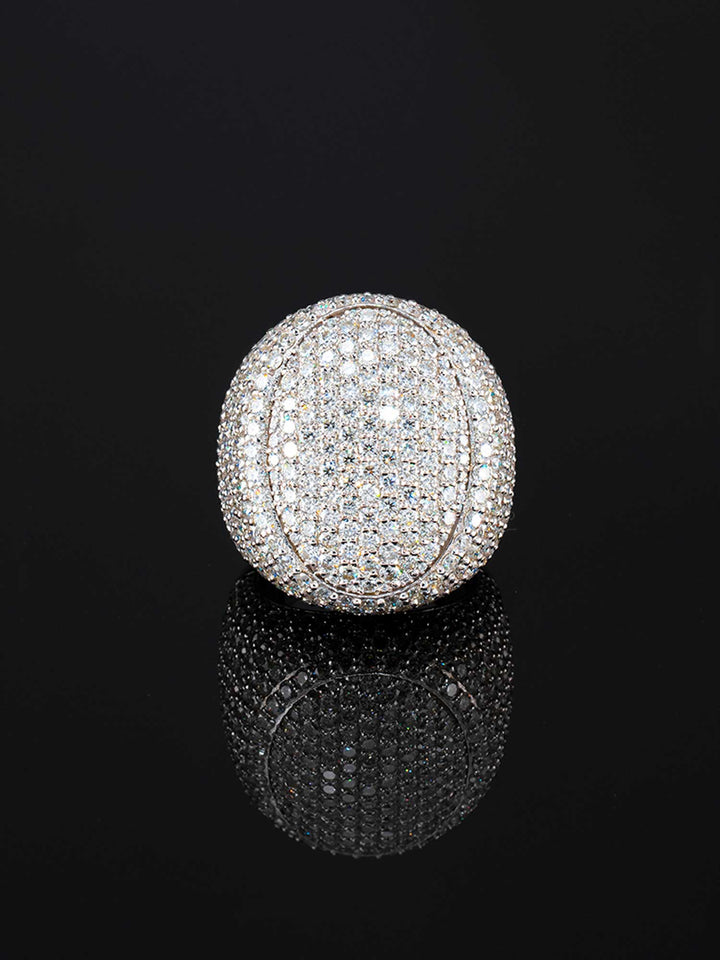S925 Moissanite Large Oval Ring