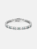 Blue & White Moissanite Tennis Chain Or Bracelet