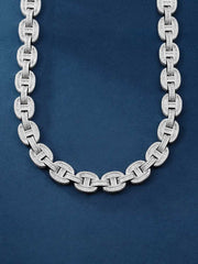 Made To Order 16mm Mariner Moissanite  Baguette Link Chain