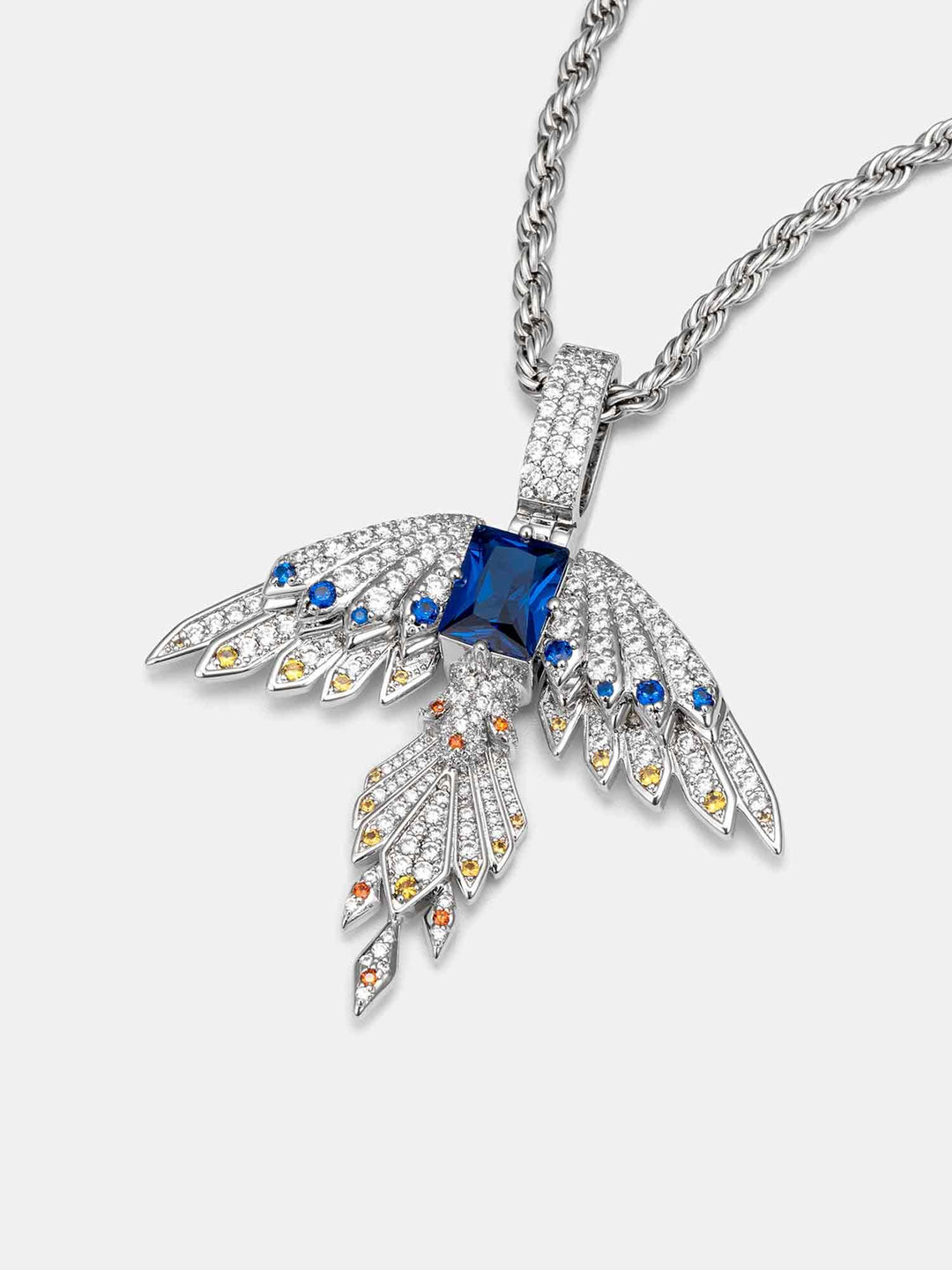 S925 Moissanite Suzaku Pendant