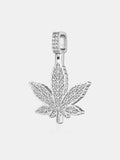 Made To Orde S925 Moissanite Cannabis Leaf Pendant