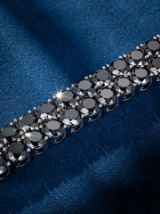 Rare Black Moissanite Tennis Chain