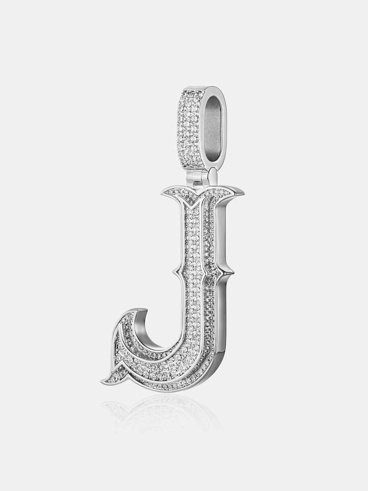 Custom Made J Moissanite Pendant
