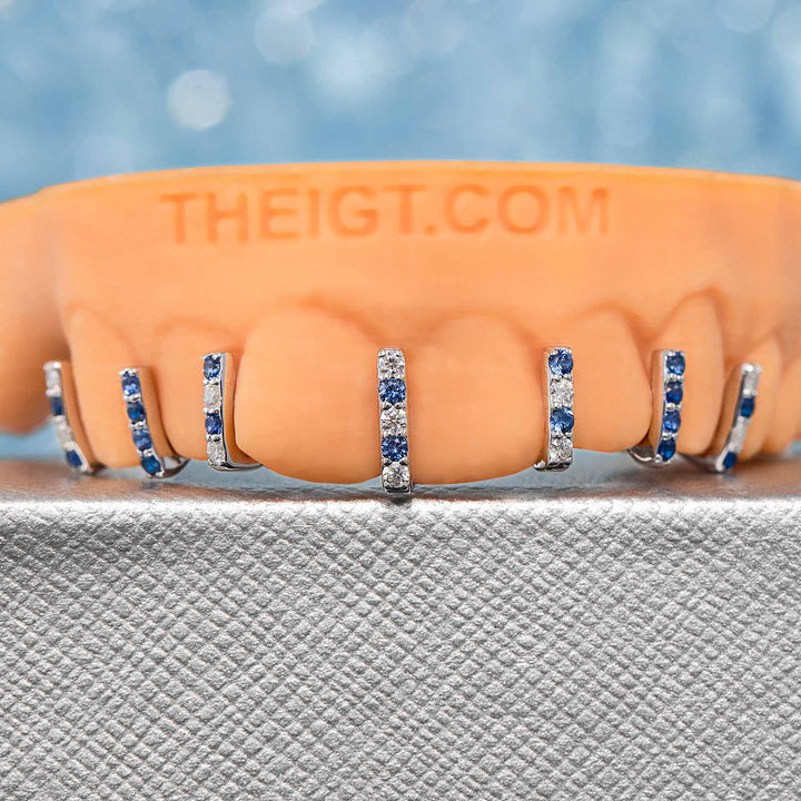 Single Row Diamond Bar Grillz