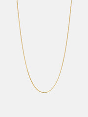 1.0mm Oval Long Diamond Cut Chain