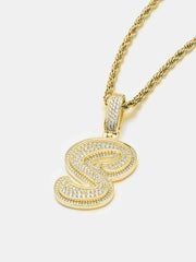 Custom Made S Moissanite Pendant
