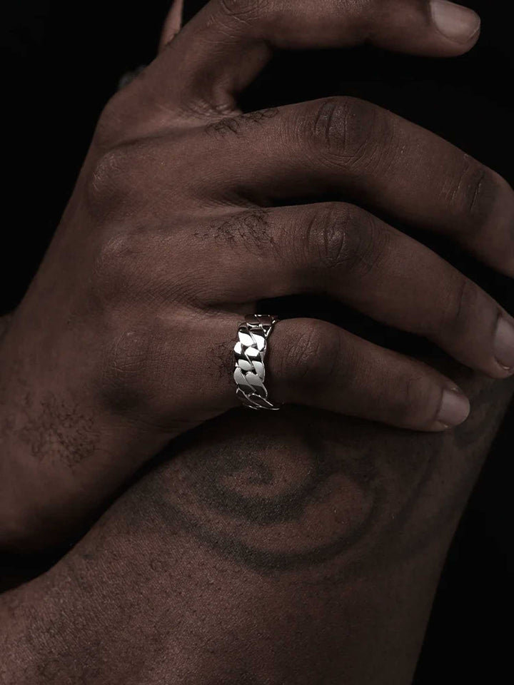 8mm S925 Cuban Ring