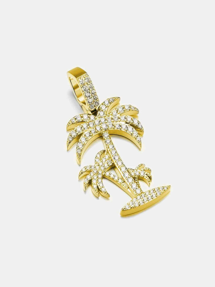 S925 Moissanite Palm Tree Pendant