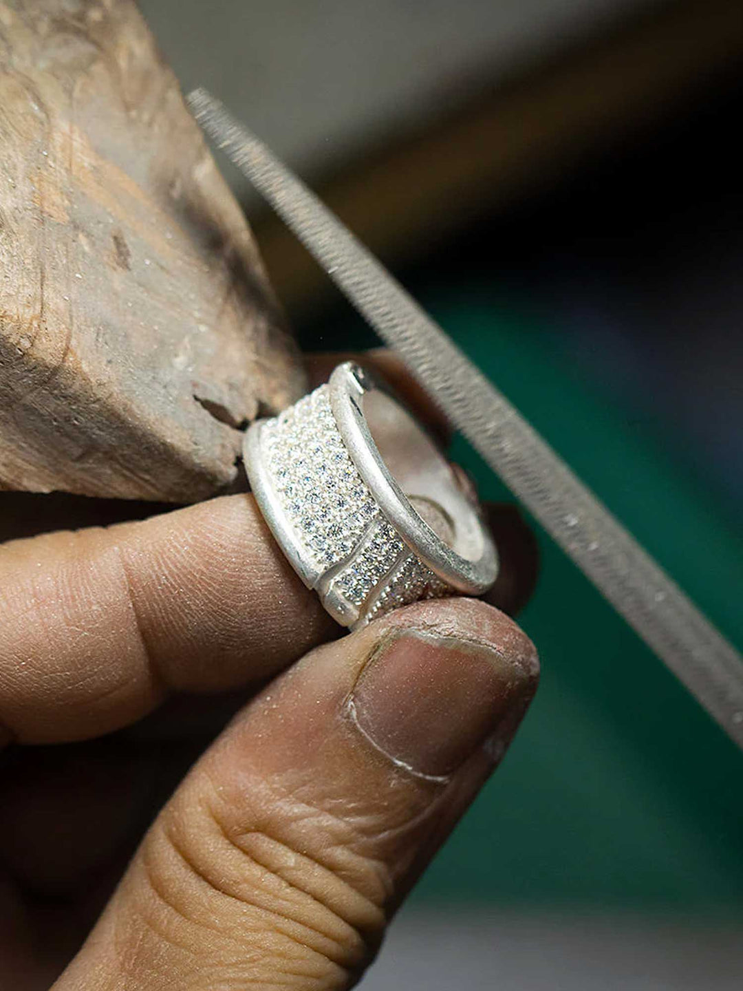 S925 Moissanite Claw Scratch Ring
