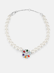 S925 Moissanite Sunflower Pearl Bracelet