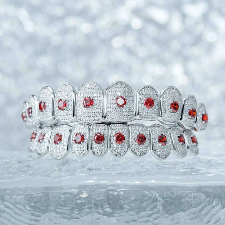Custom Red Gemstone Grillz