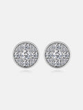 Mixed Size Double Layer Moissanite Stud Earrings